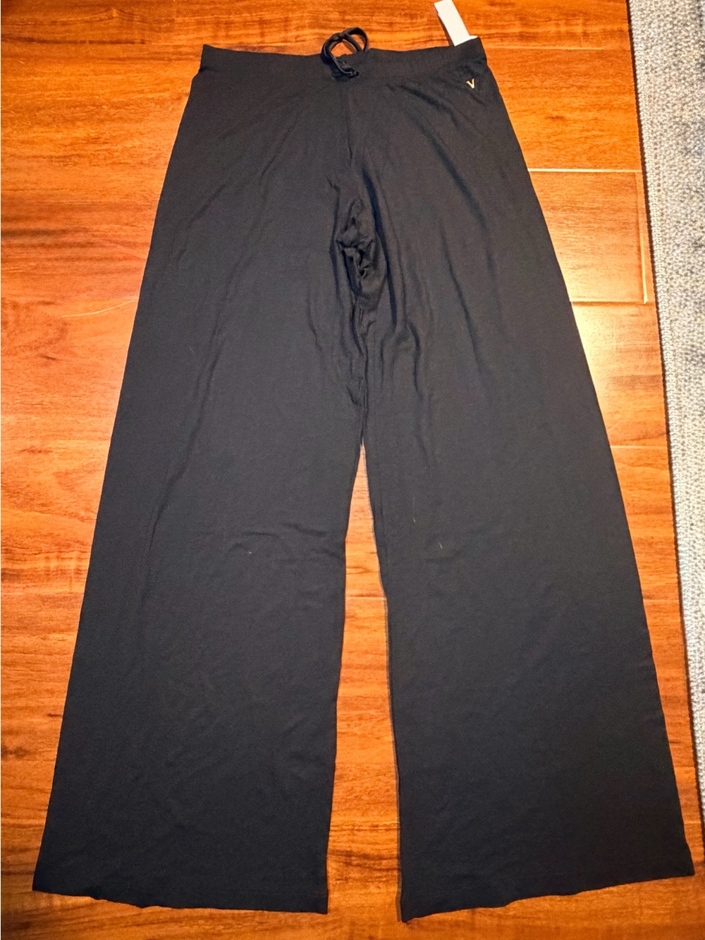 Victoria's Secret Black Wide-Leg Lounge Pants NWT